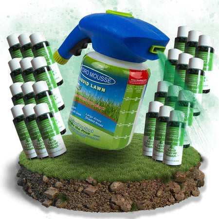 Quick Fix Lawn Grass Seed Spray for Bare Spots