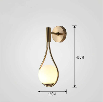 Sleek Contemporary LED Wall Lamp in Black or Gold Finish