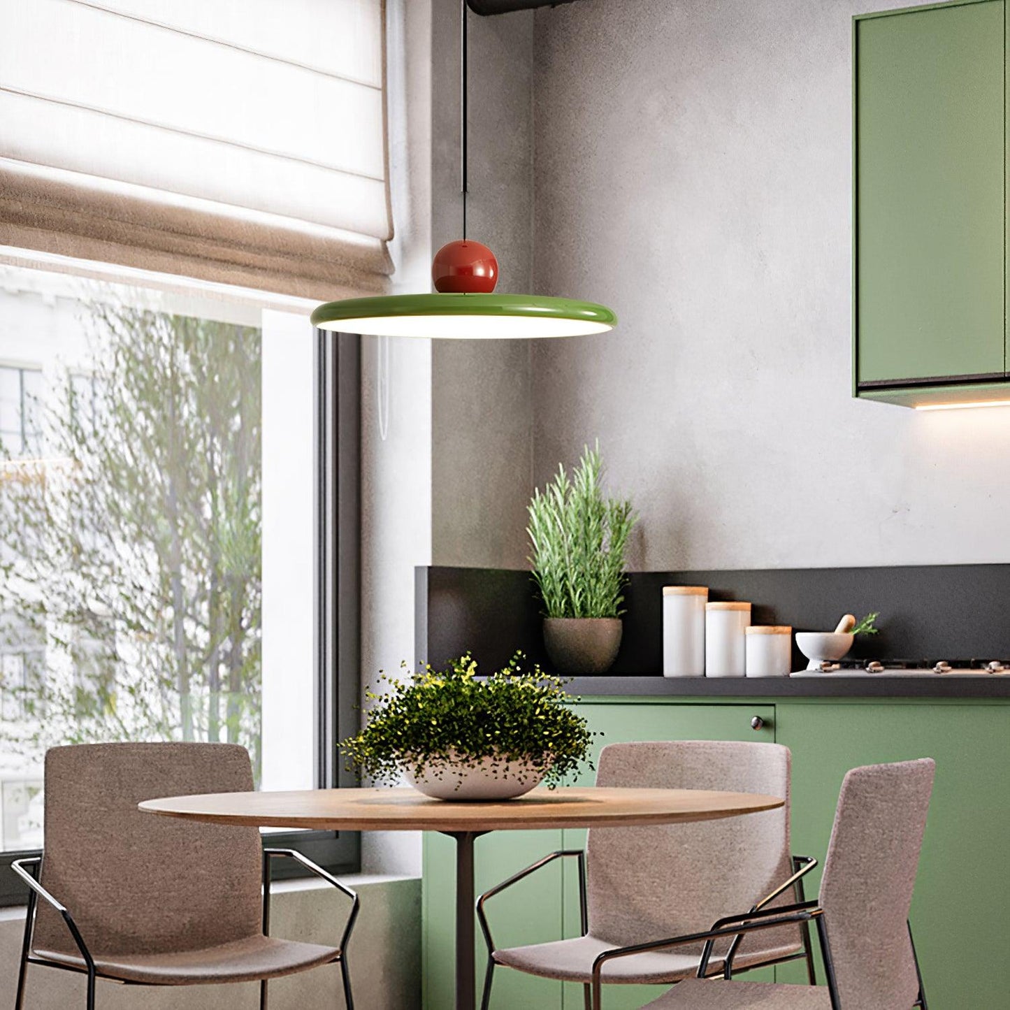 Stylish Round LED Hanging Light Fixture