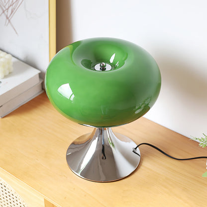 Stylish Glass and Metal Table Lamp