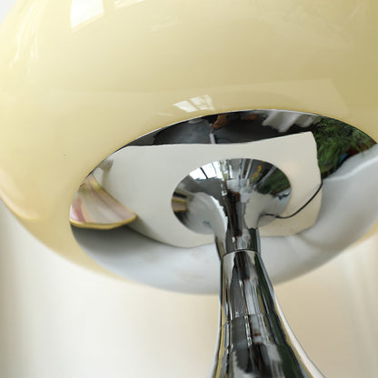 Stylish Glass and Metal Table Lamp