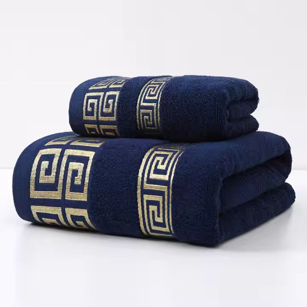 Soft Egyptian Cotton Bath Towel Set 2pcs
