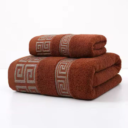 Soft Egyptian Cotton Bath Towel Set 2pcs