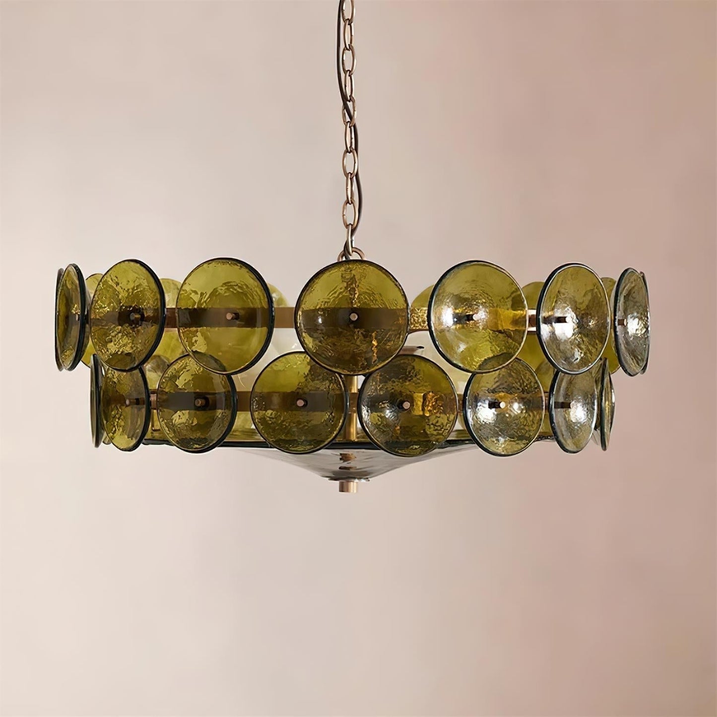 Vintage Gold Pendant Light Fixture Classic Home Ceiling Lamp