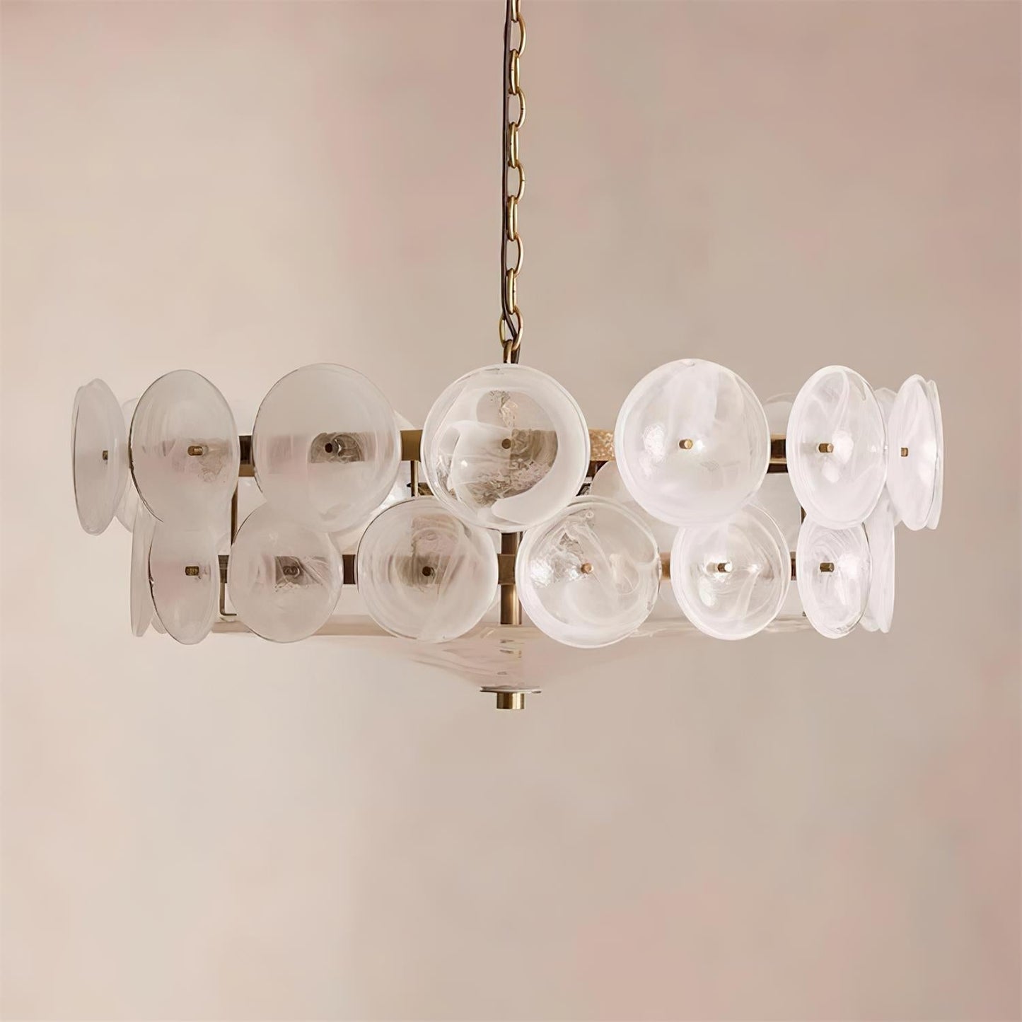 Vintage Gold Pendant Light Fixture Classic Home Ceiling Lamp