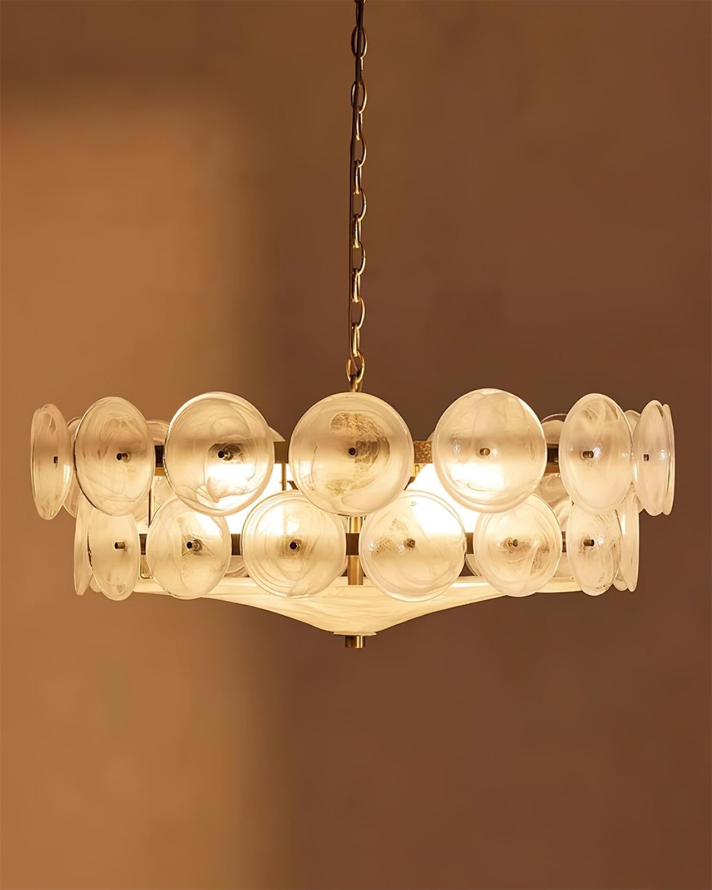 Vintage Gold Pendant Light Fixture Classic Home Ceiling Lamp