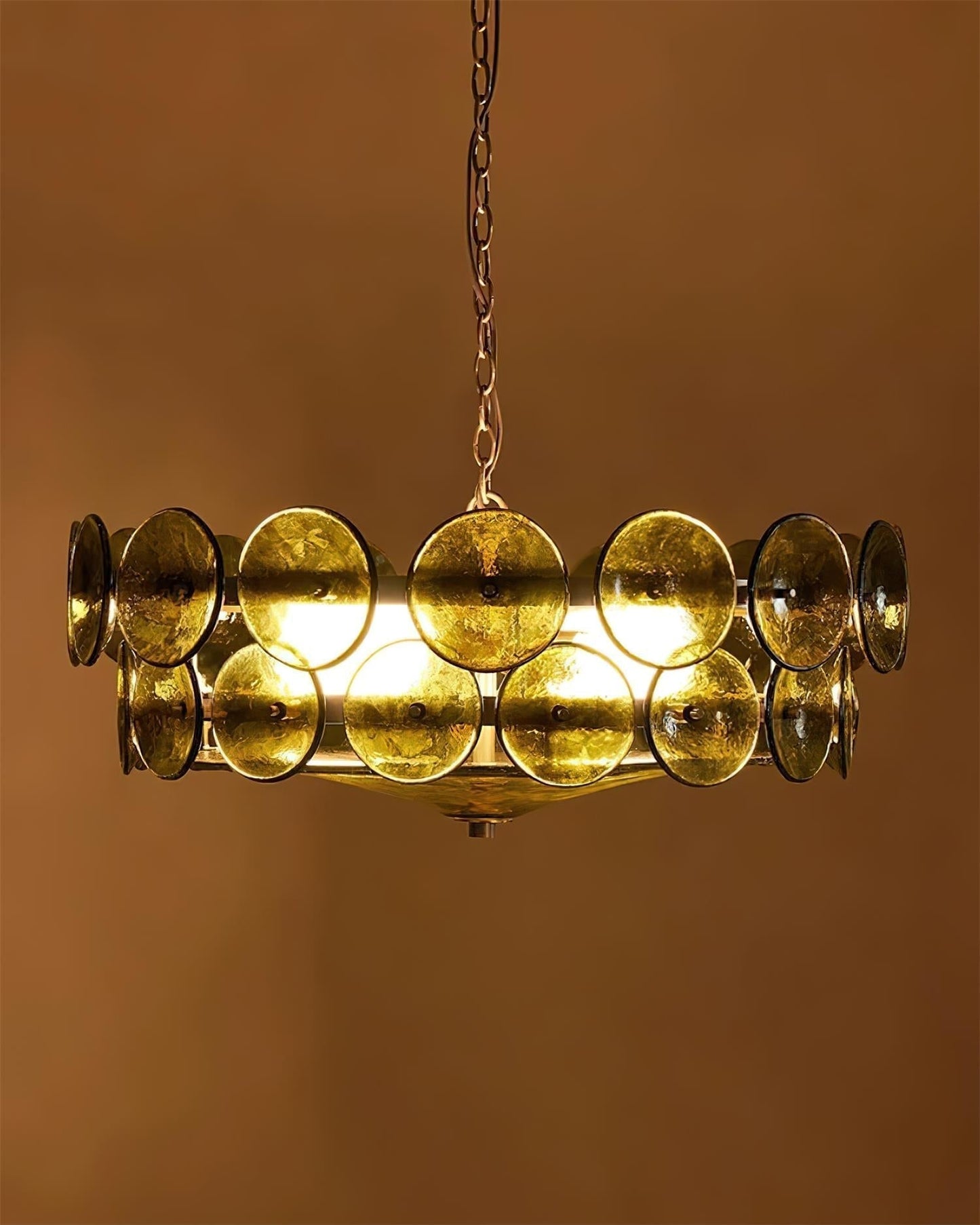 Vintage Gold Pendant Light Fixture Classic Home Ceiling Lamp