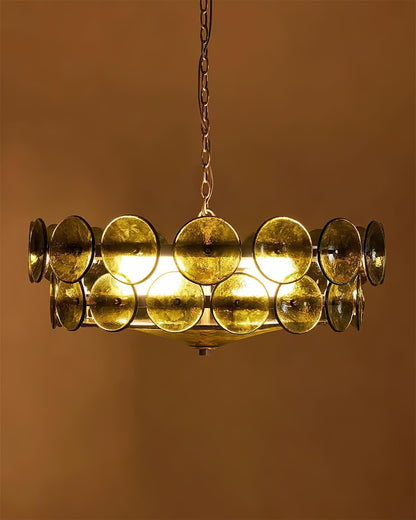 Vintage Gold Pendant Light Fixture Classic Home Ceiling Lamp