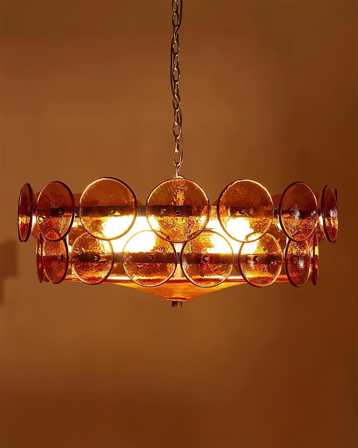 Vintage Gold Pendant Light Fixture Classic Home Ceiling Lamp