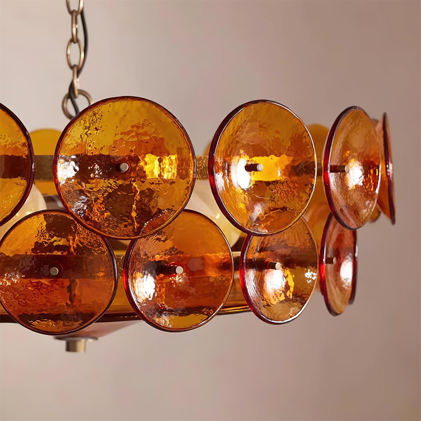 Vintage Gold Pendant Light Fixture Classic Home Ceiling Lamp