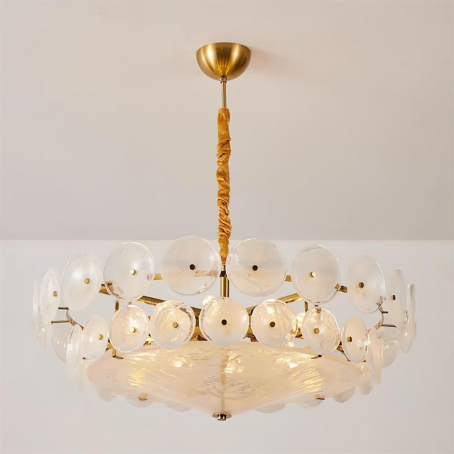 Vintage Gold Pendant Light Fixture Classic Home Ceiling Lamp