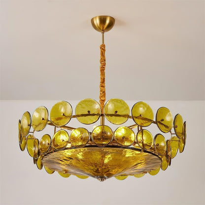 Vintage Gold Pendant Light Fixture Classic Home Ceiling Lamp
