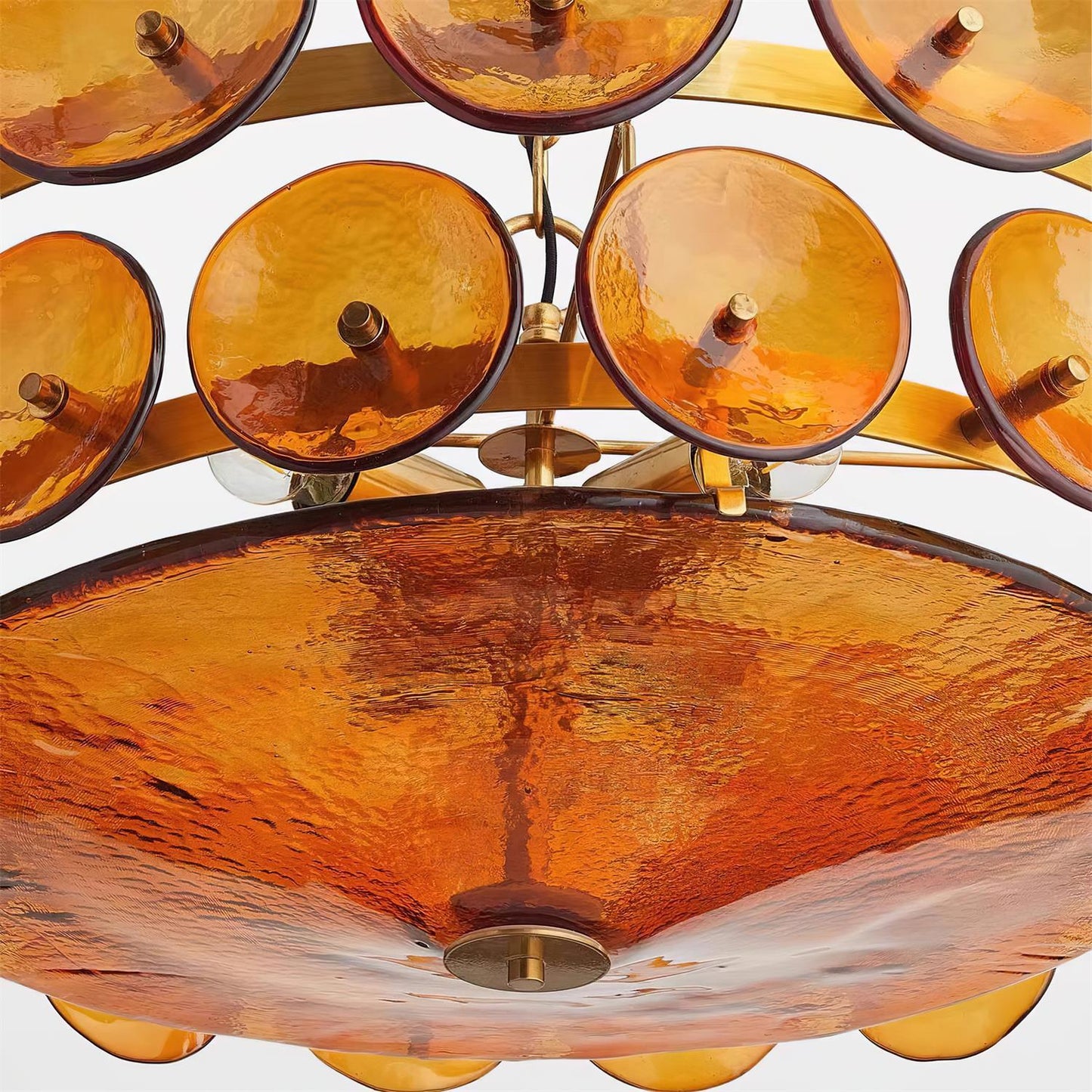 Vintage Gold Pendant Light Fixture Classic Home Ceiling Lamp