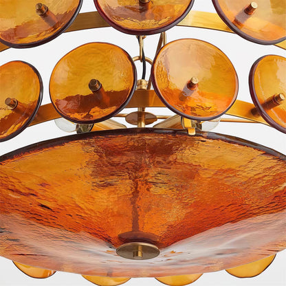 Vintage Gold Pendant Light Fixture Classic Home Ceiling Lamp