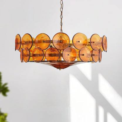 Vintage Gold Pendant Light Fixture Classic Home Ceiling Lamp