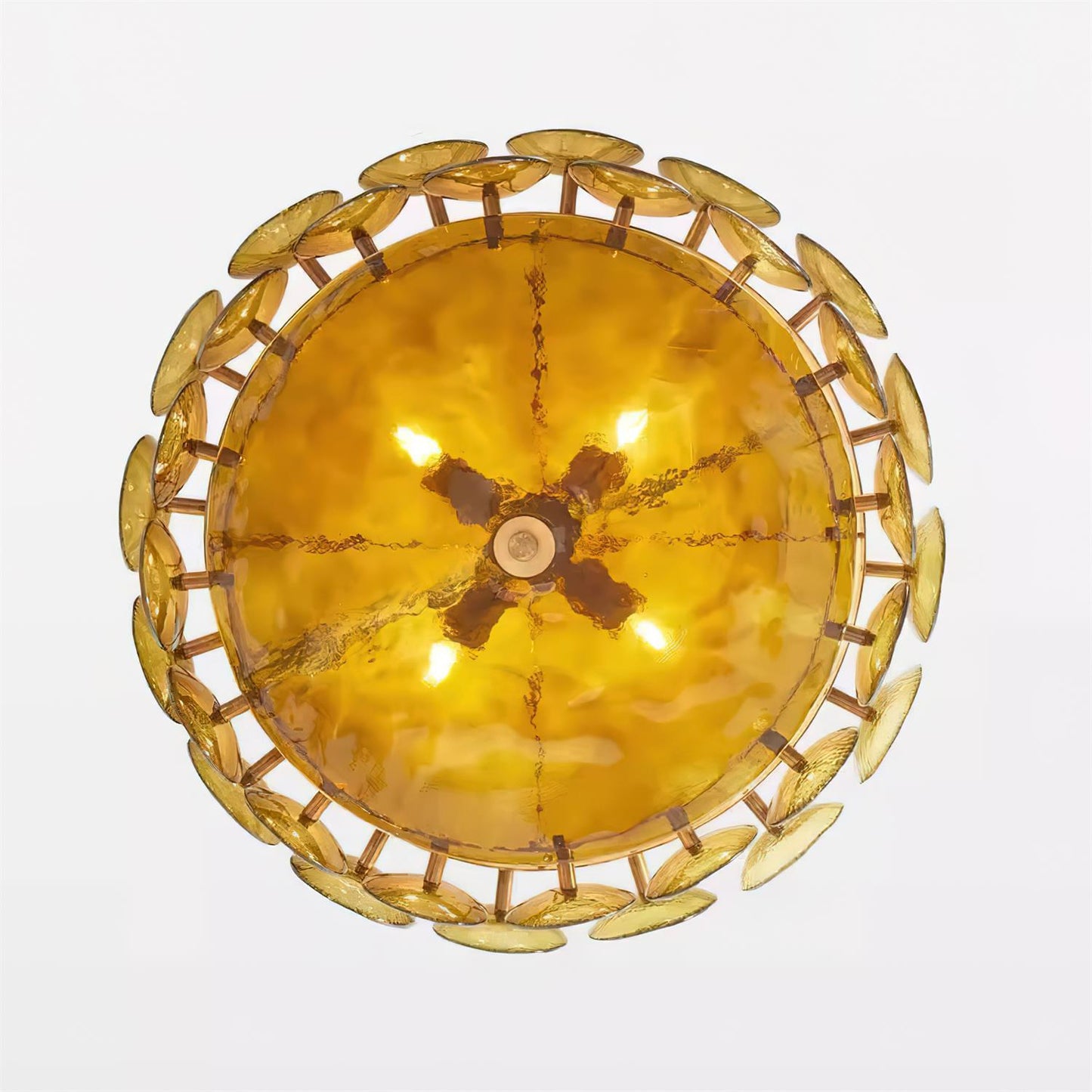 Vintage Gold Pendant Light Fixture Classic Home Ceiling Lamp