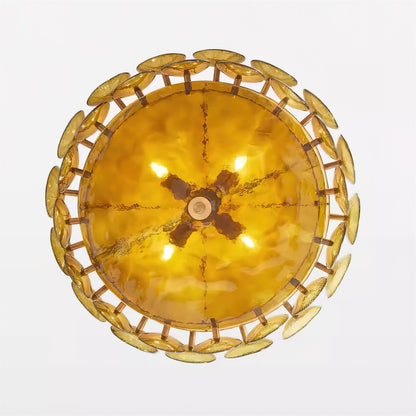 Vintage Gold Pendant Light Fixture Classic Home Ceiling Lamp