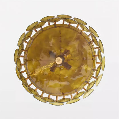 Vintage Gold Pendant Light Fixture Classic Home Ceiling Lamp