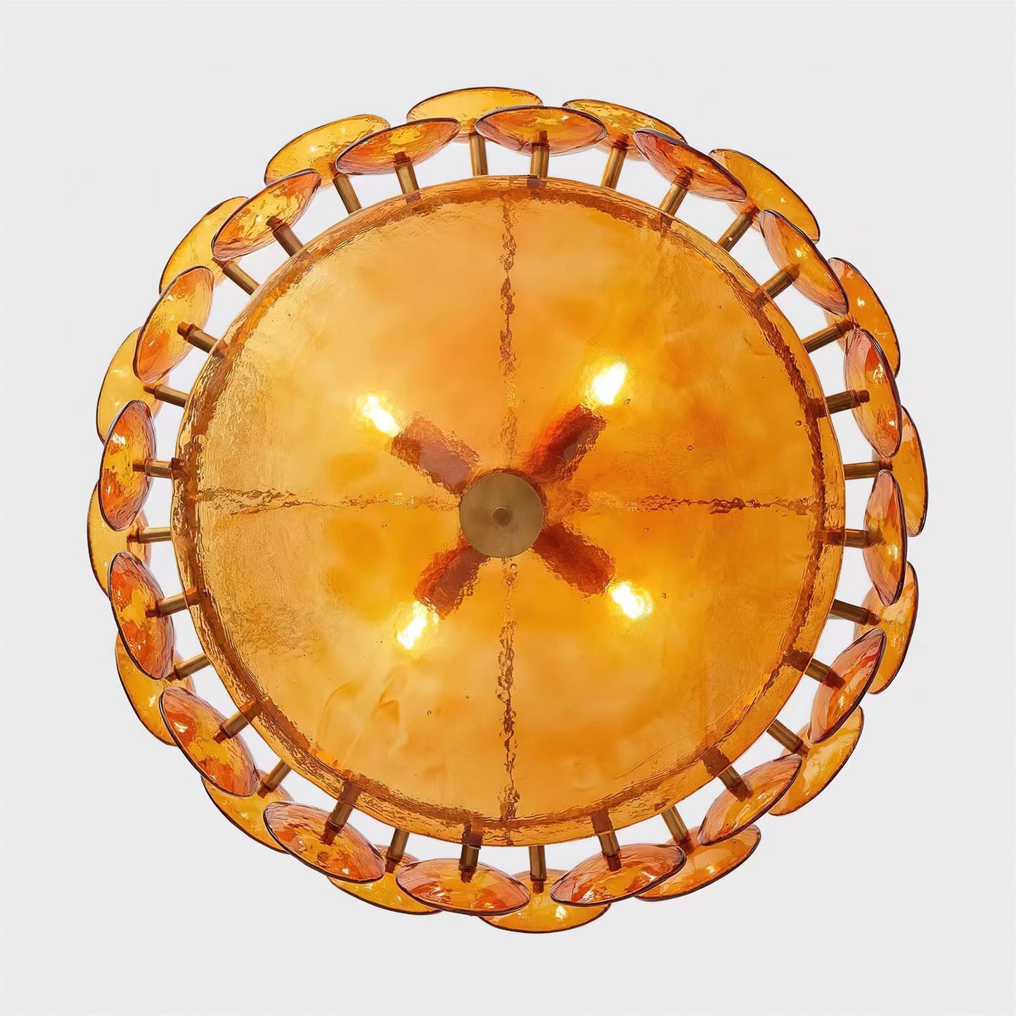 Vintage Gold Pendant Light Fixture Classic Home Ceiling Lamp