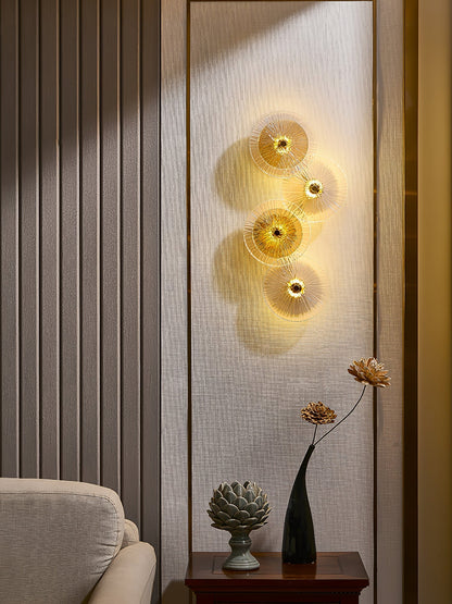 Calming Floral LED Wall Lamp for Relaxation