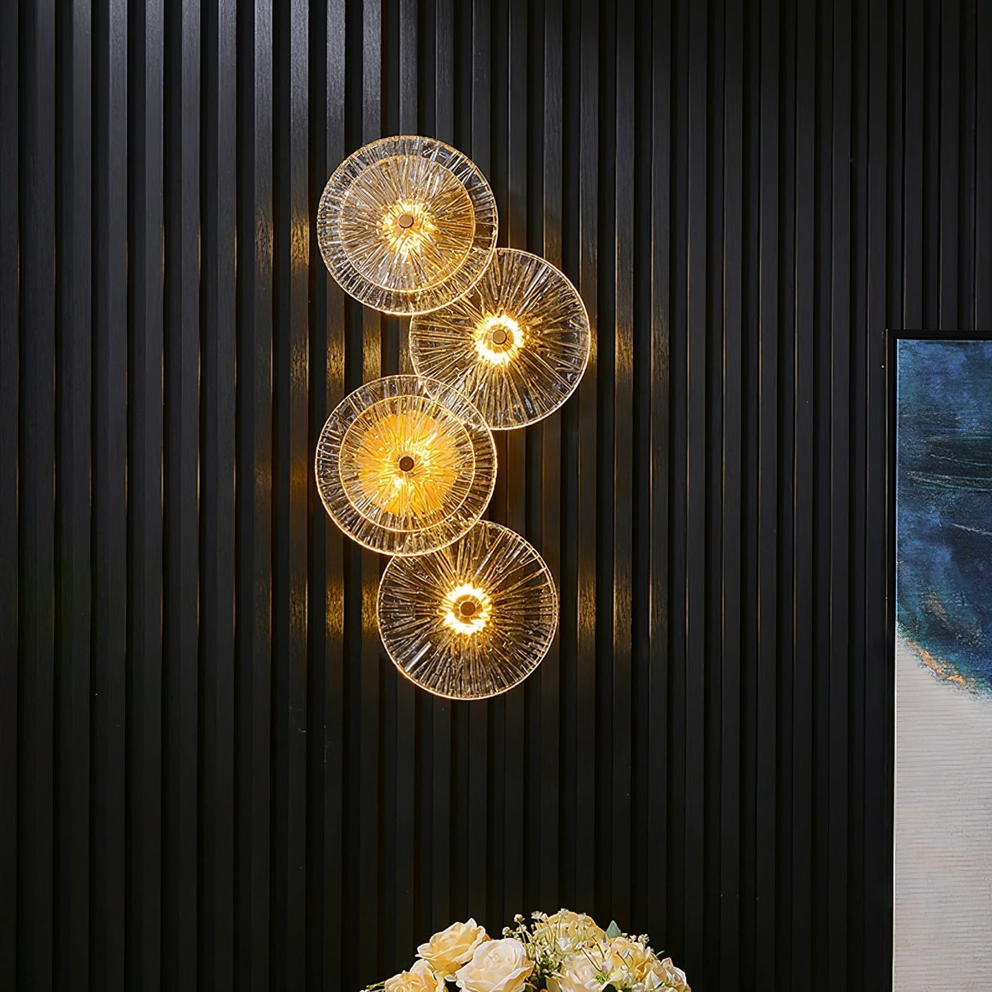 Calming Floral LED Wall Lamp for Relaxation