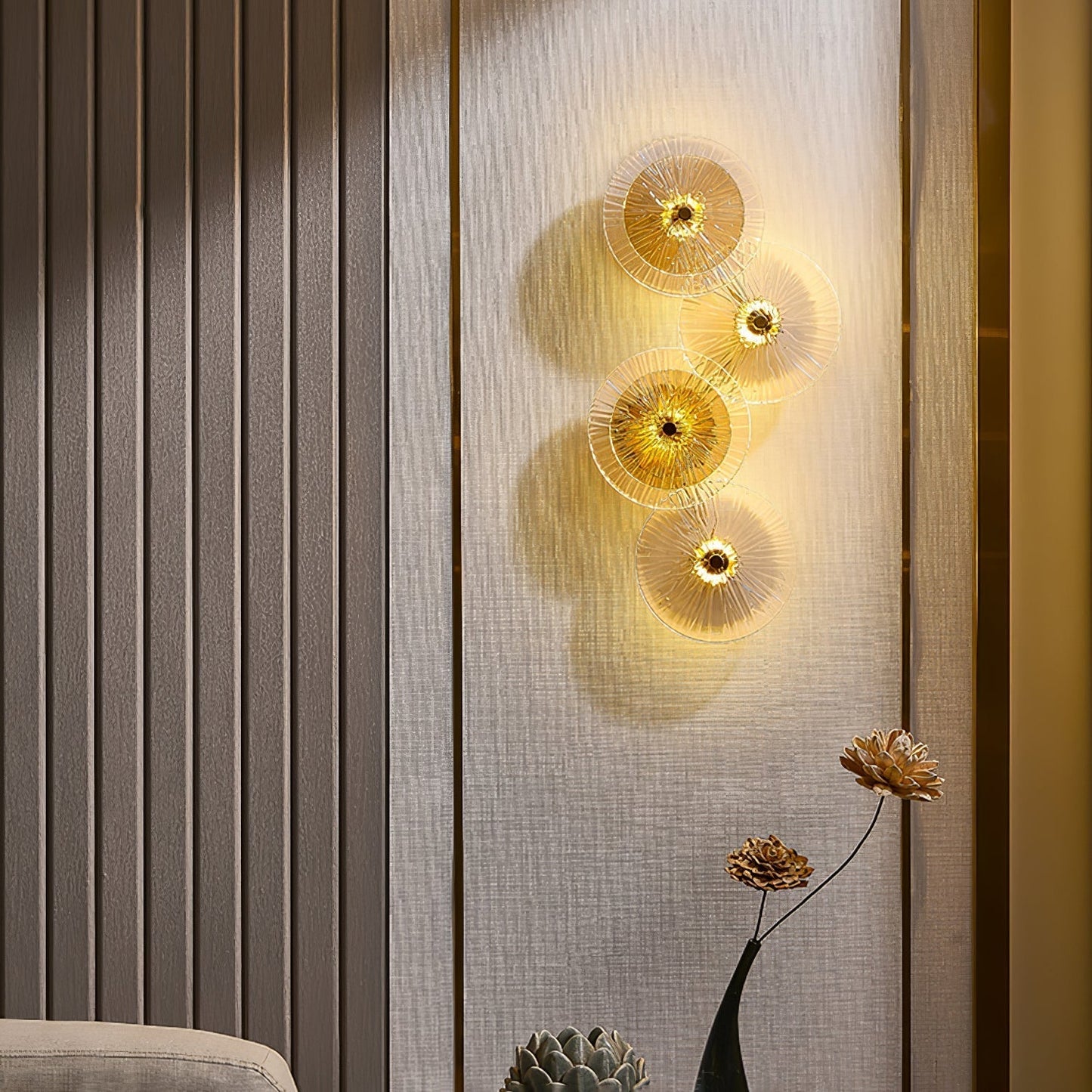 Calming Floral LED Wall Lamp for Relaxation