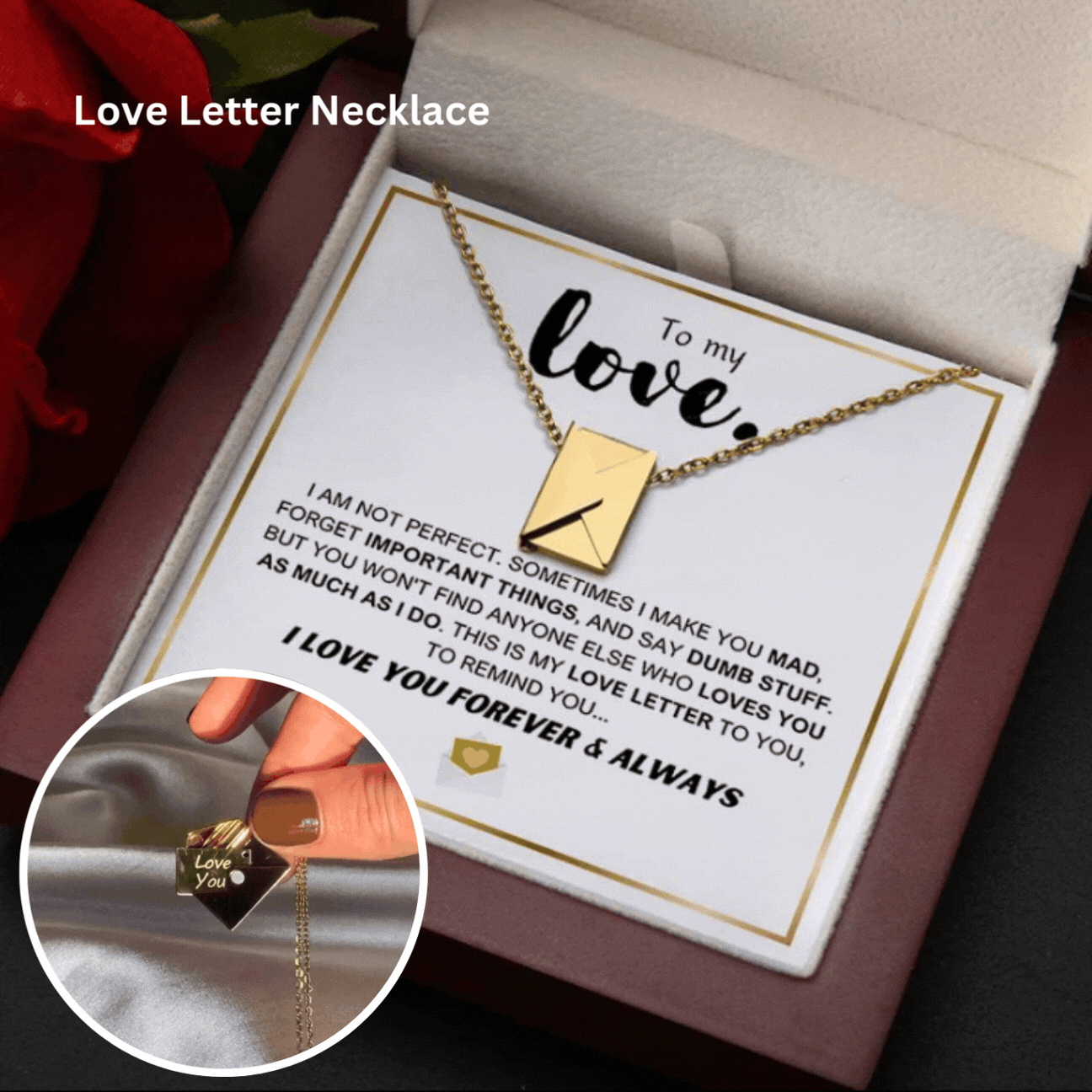 Romantic Heart Necklace - Luxury Boxed Gift Set - Fesara
