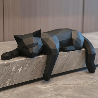 Unique Cat Figurine Stylish Home Decoration