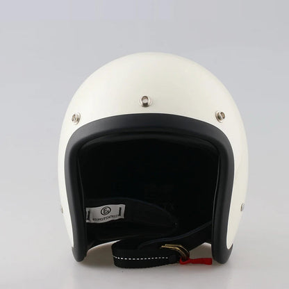 Low Profile Vintage Motorcycle Helmet - DOT and ECE Approved 2