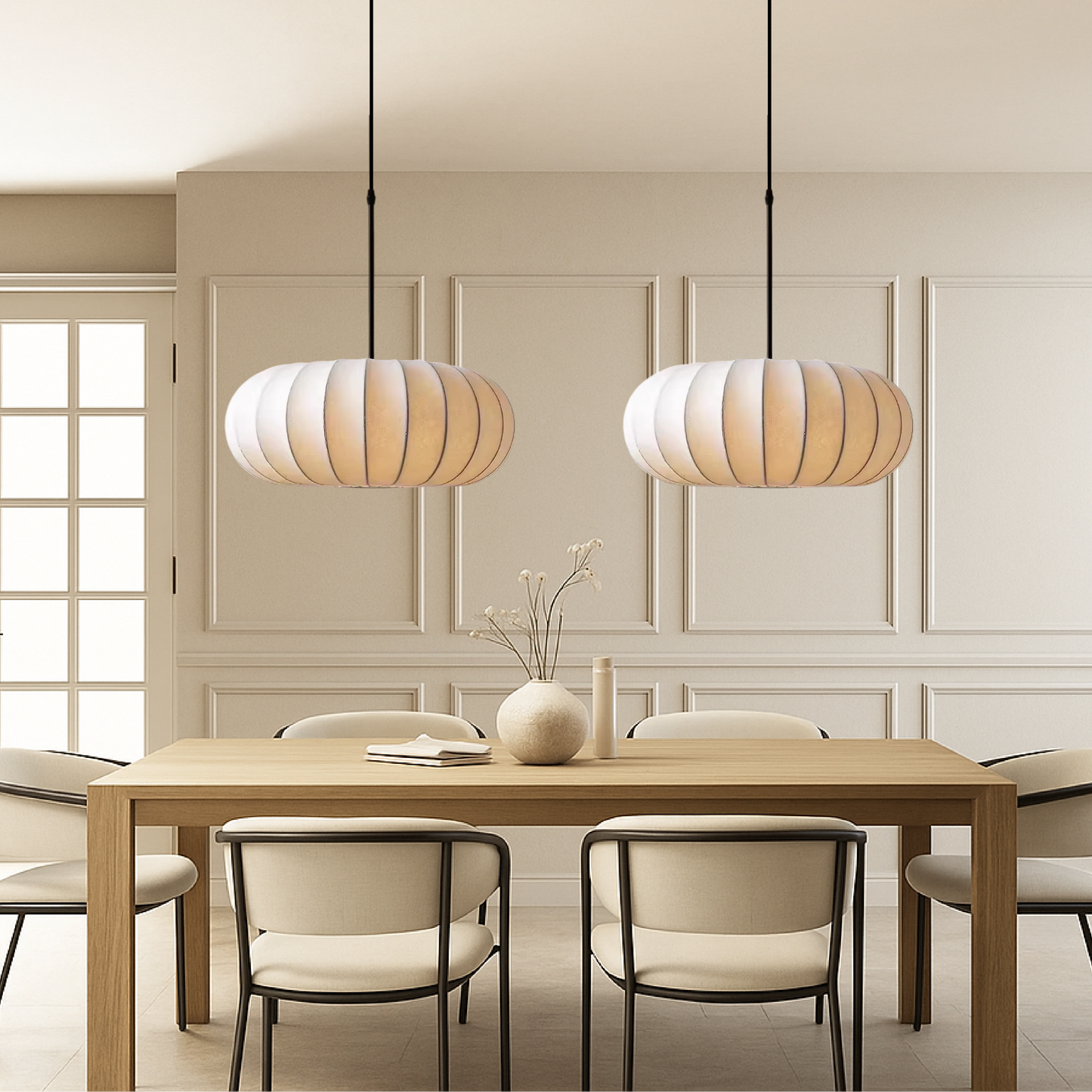 Simple Modern Textile Hanging Lamp