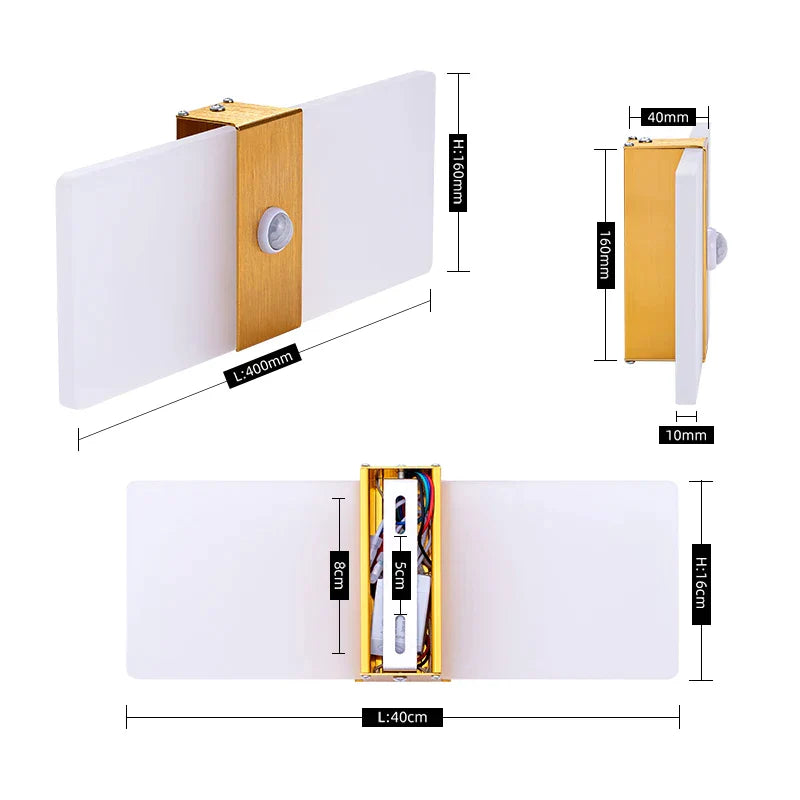 LumaSphere | Sleek Modern Motion Sensor LED Wall Lamp for Indoor Spaces 0