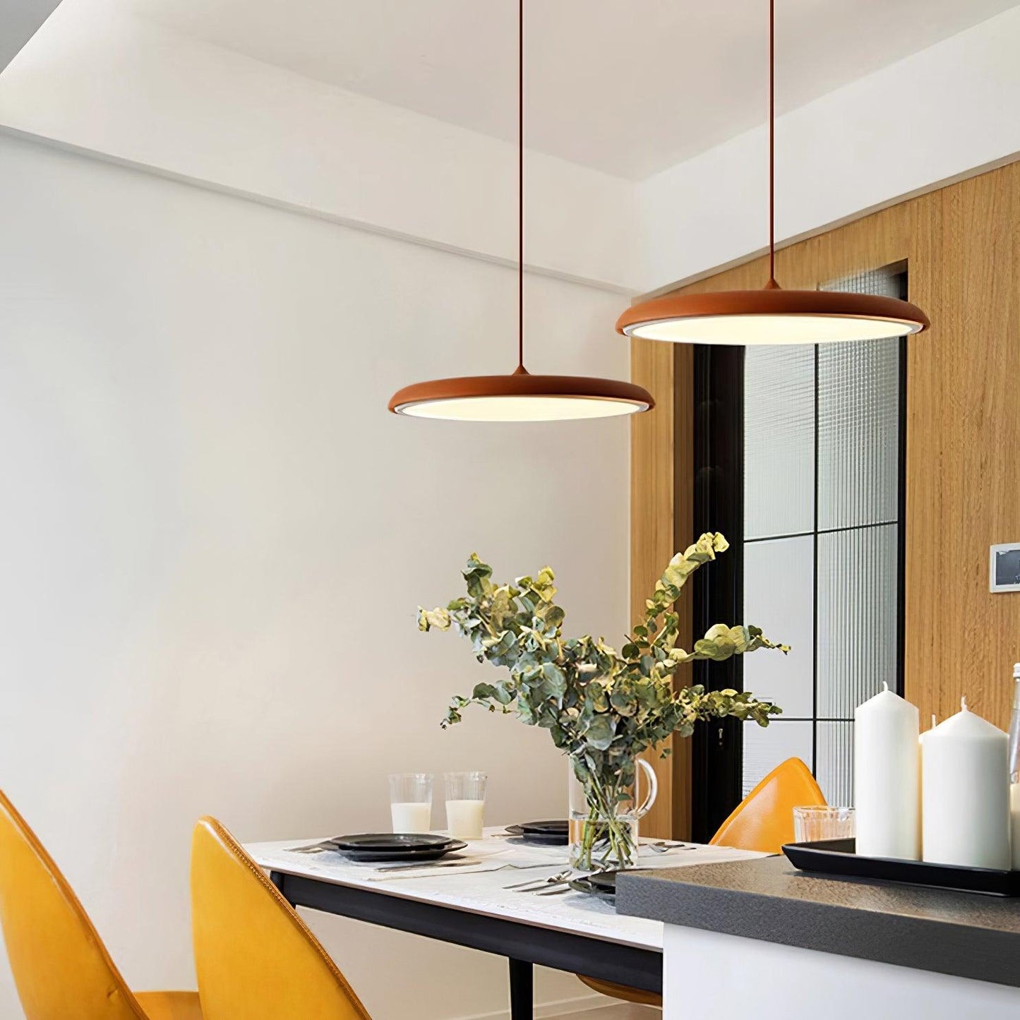 Simple Colourful LED Hanging Light
