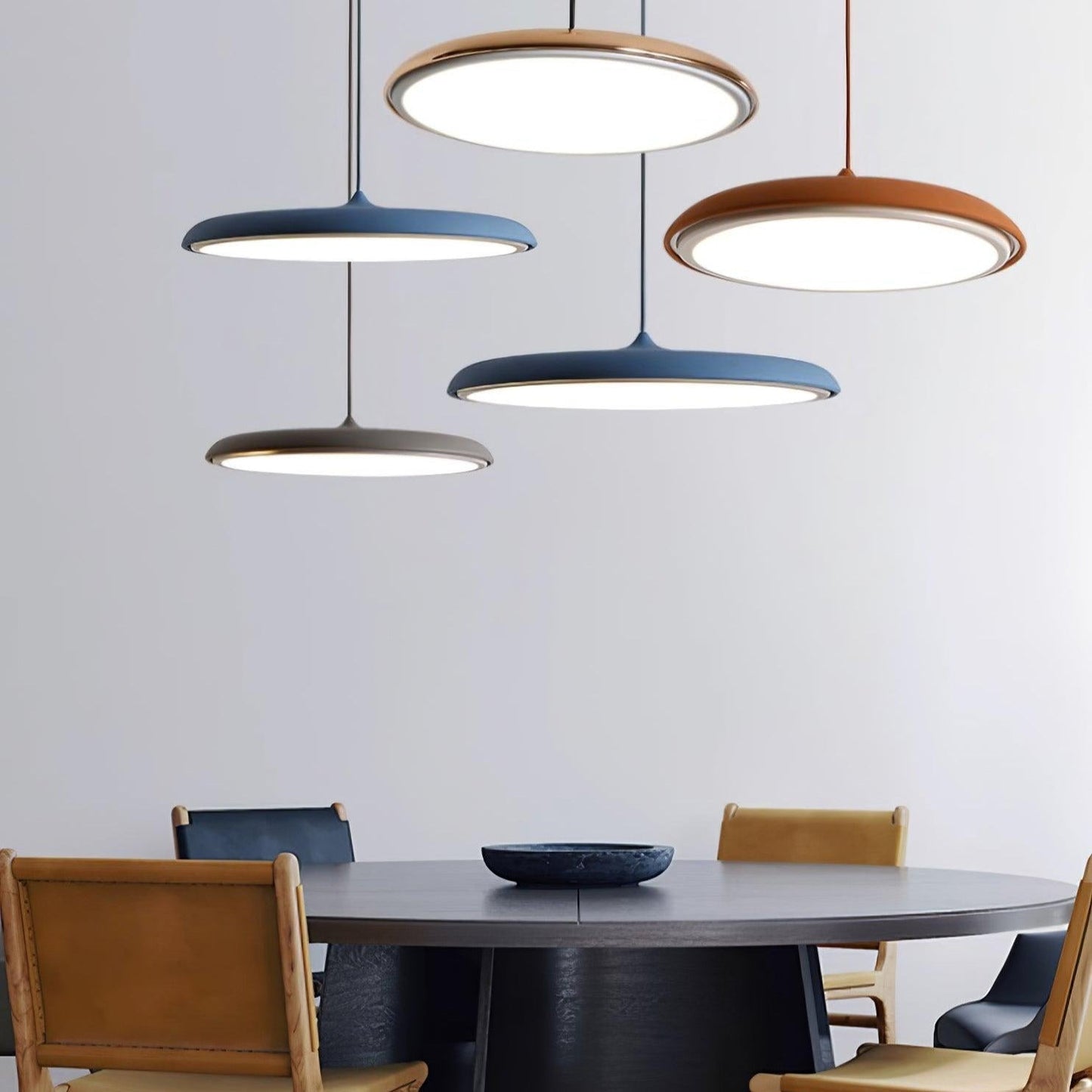 Simple Colourful LED Hanging Light