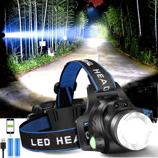 Bright Waterproof LED Headlight for Outdoor Use - Fesara