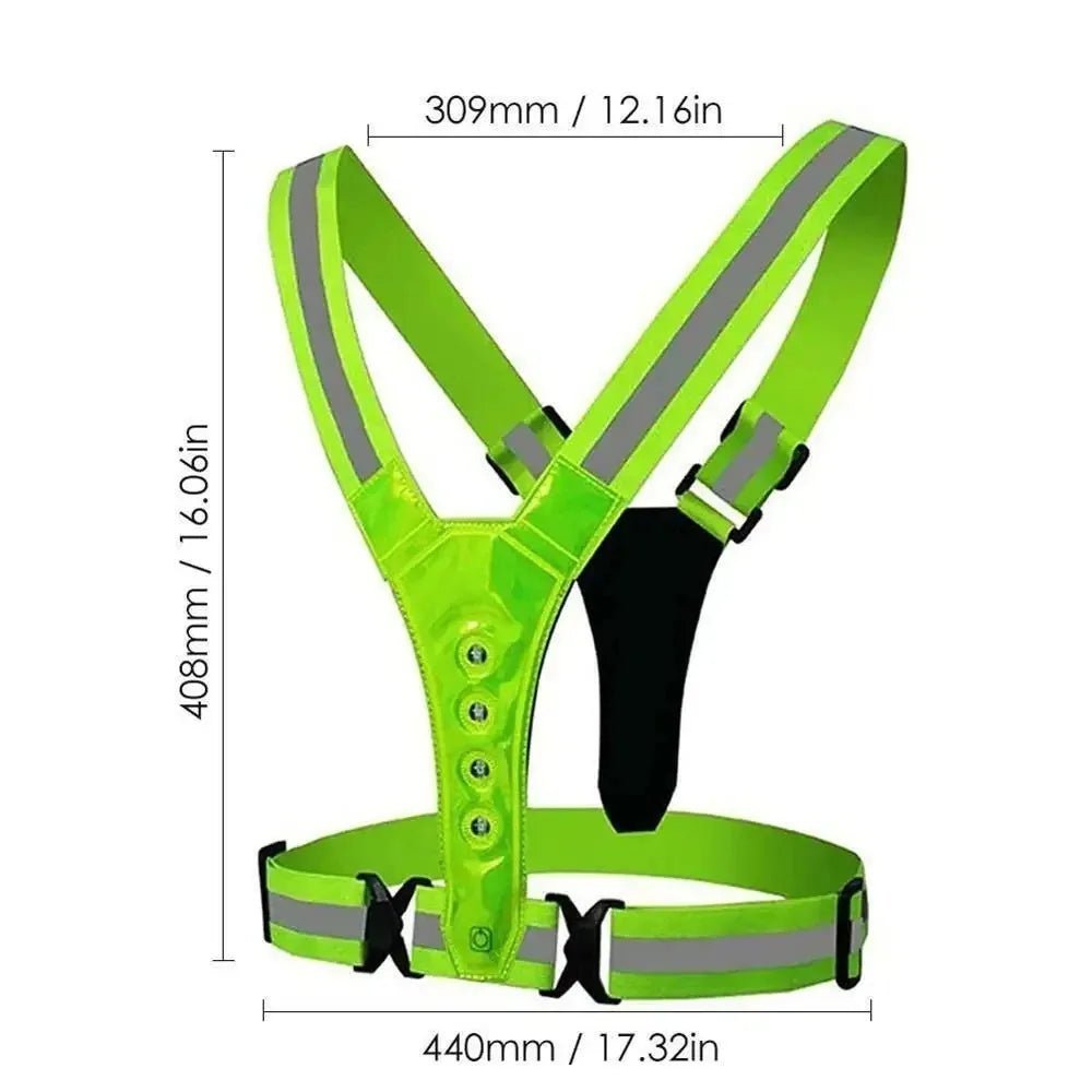 LumenGuard | Bright Adjustable LED Safety Running Vest 7
