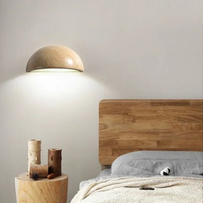 LumenStone | Elegant Natural Stone Wall Sconce Light for Cozy Ambiance 3