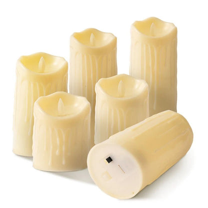 Warm White Flickering LED Candle Lights