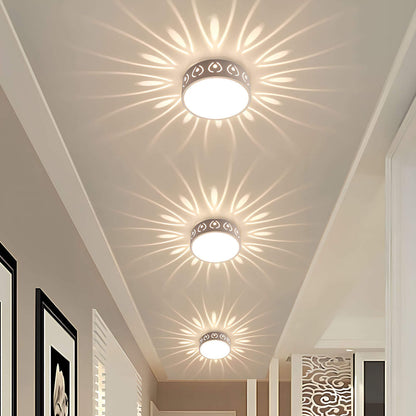 Simple LED Ceiling Lamp with Warm White Light