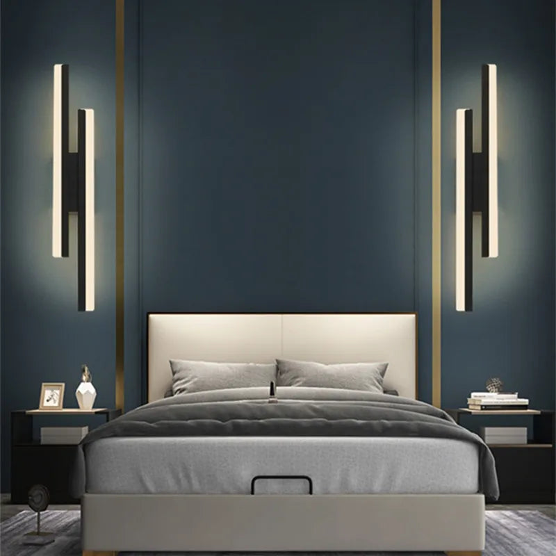 LumiGlow Modern LED Wall Light: Elegant Minimalist Lamp for Hallways & Living Rooms 4