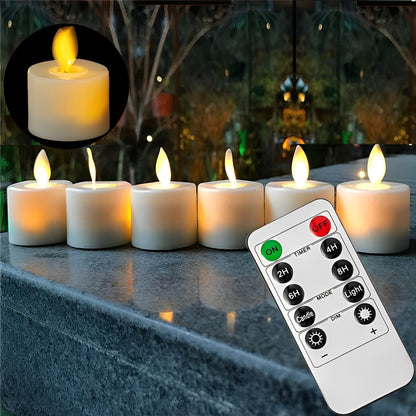 LumiGlow | Elegant Realistic Flameless LED Moving Wick Candle Set 1