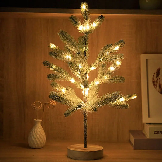Cozy LED Christmas Table Lamp with Soft White Glow - Fesara