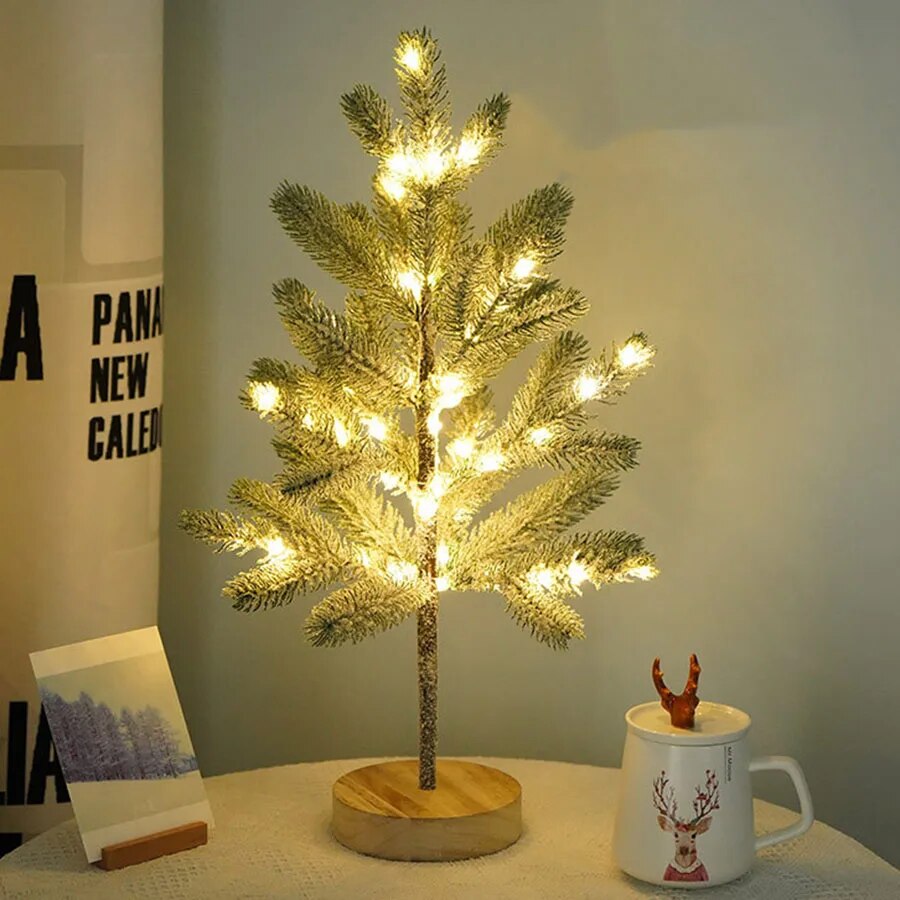 LumiPine – LED Christmas tree table lamp with warm white light 1