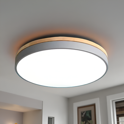 Modern Wood Slim LED Ceiling Lamp