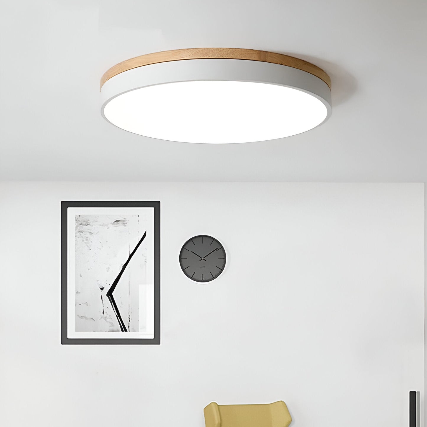 Modern Wood Slim LED Ceiling Lamp