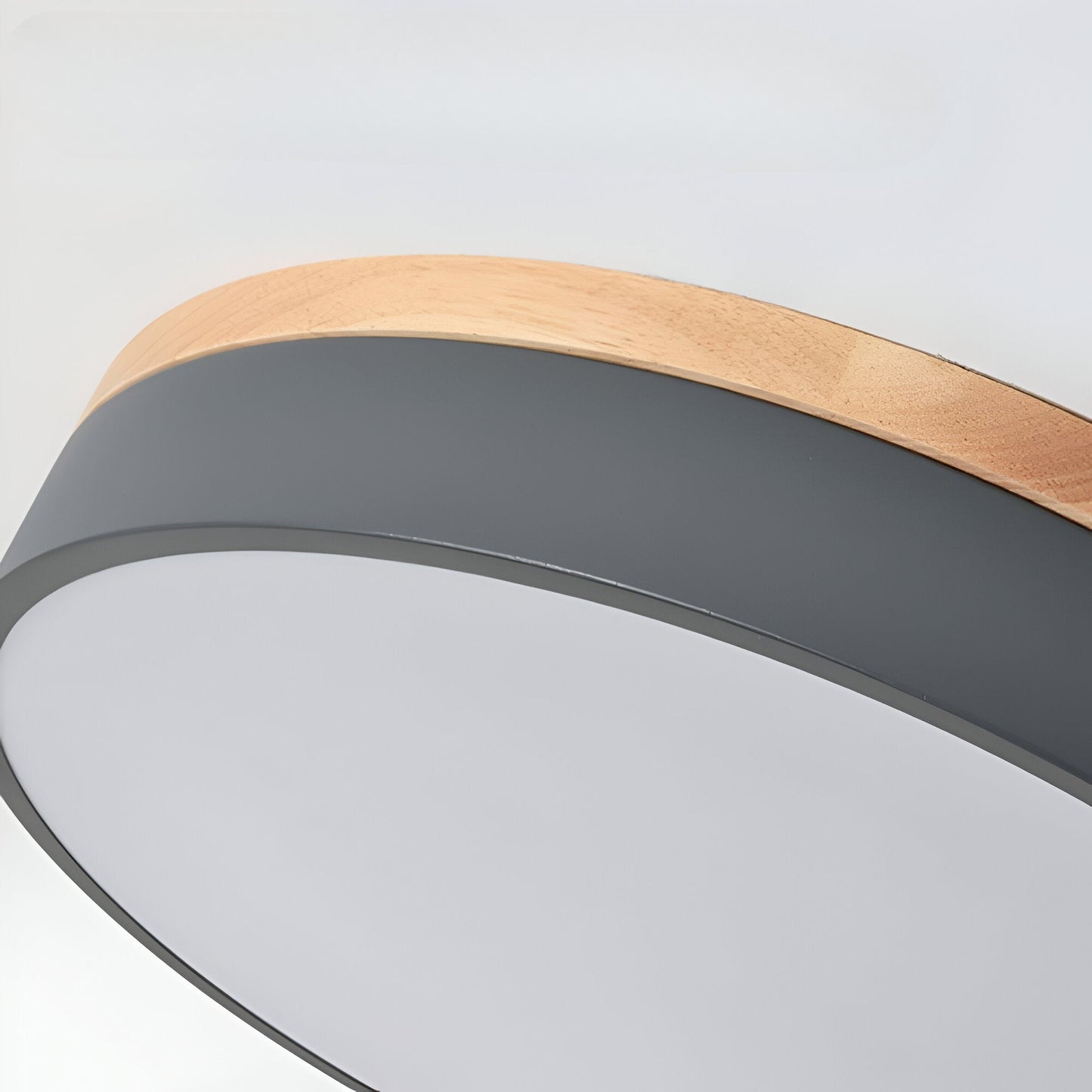 Modern Wood Slim LED Ceiling Lamp