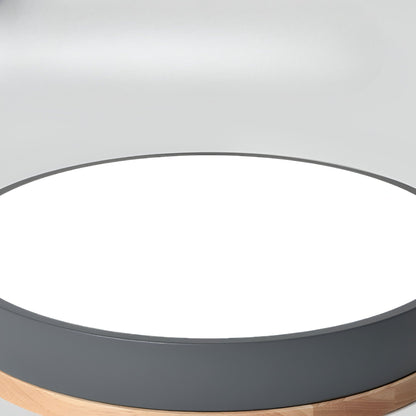 Modern Wood Slim LED Ceiling Lamp