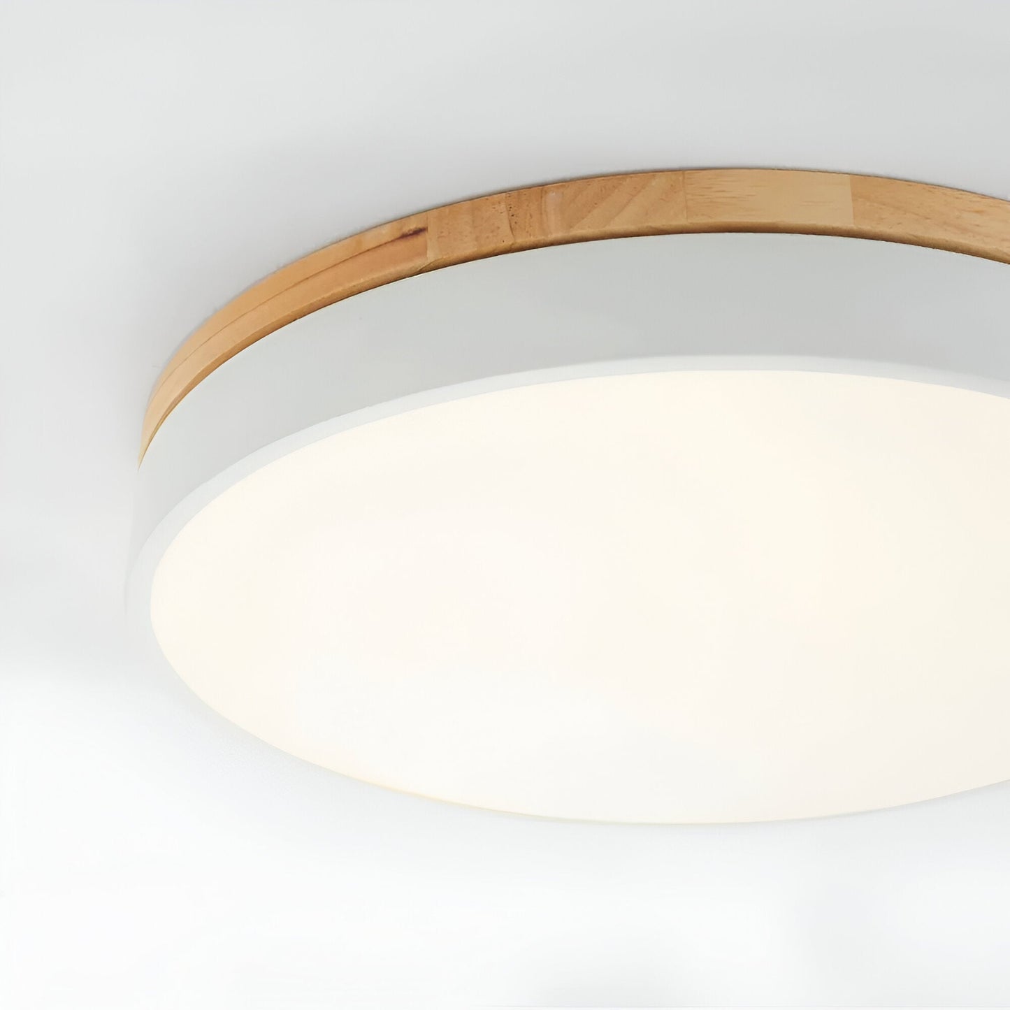 Modern Wood Slim LED Ceiling Lamp