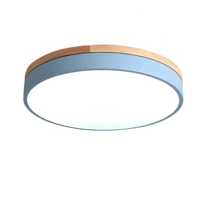 Modern Wood Slim LED Ceiling Lamp