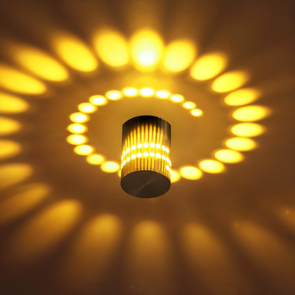 Bright LED Spiral Wall Lamp