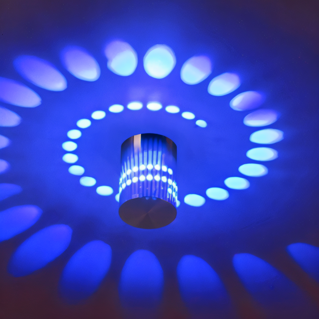 Bright LED Spiral Wall Lamp